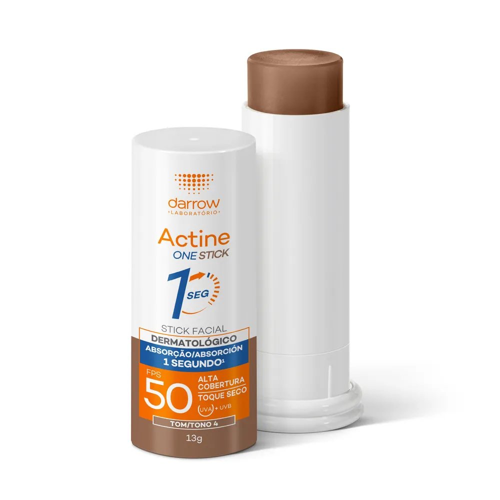 Protetor Solar Facial Darrow Actine One Stick Tom 4 Fps50 13g