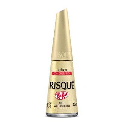 ESMALTE RISQUÉ KITKAT METÁLICO MEU WAFERVORITO 8ML