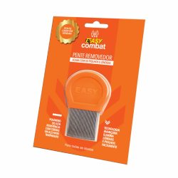 Pente Removedor De Lendeas E Piolho Easy Cor Laranja