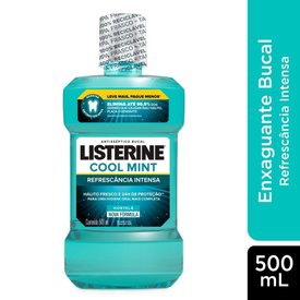 ENXAGUATÓRIO BUCAL LISTERINE COOL MINT LEVE 500ML PAGUE 350ML