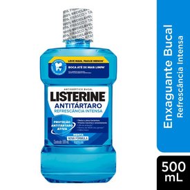 ENXAGUATÓRIO BUCAL LISTERINE ANTITÁRTARO 500ML