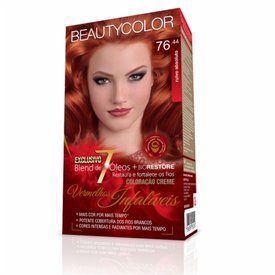 TINTURA BEAUTY COLOR 76.44 RUIVO ABSOLUTO