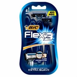 Aparelho De Barba Descartável Bic Flex3 C/4 Unidades