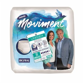 ROUPA ÍNTIMA BIGFRAL MOVIMENT UNISSEX P/M COM 8 UNIDADES