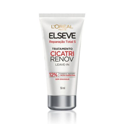 LEAVE-IN TRATAMENTO CAPILAR ELSEVE CICATRI RENOV REPARAÇÃO TOTAL 5 LORÉAL PARIS 50ML