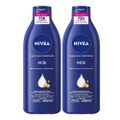 KIT LOÇÃO HIDRATANTE CORPORAL NIVEA MILK 400ML - 2 UNIDADES