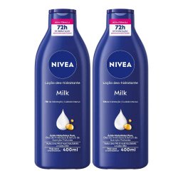 Kit Loção Hidratante Corporal Nivea Milk 400ml - 2 Unidades