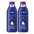 KIT LOÇÃO HIDRATANTE CORPORAL NIVEA MILK 400ML - 2 UNIDADES