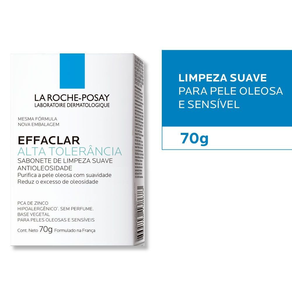 SABONETE DE LIMPEZA LA ROCHE-POSAY EFFACLAR ALTA TOLERÂNCIA 70G