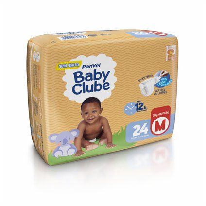 FRALDA PANVEL BABY CLUBE M COM 24 UNIDADES