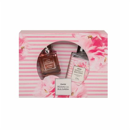KIT PANVEL ROSAS DA BULGÁRIA COM DEO COLÔNIA 45ML + LOÇÃO HIDRATANTE 230G