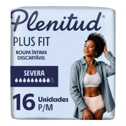 Roupa Íntima Para Mulheres Plenitud plus fit livre De Vazamentos P/m 16 Unidades