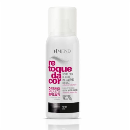 SPRAY PARA RETOQUE DE RAÍZ AMEND PRETO 50G