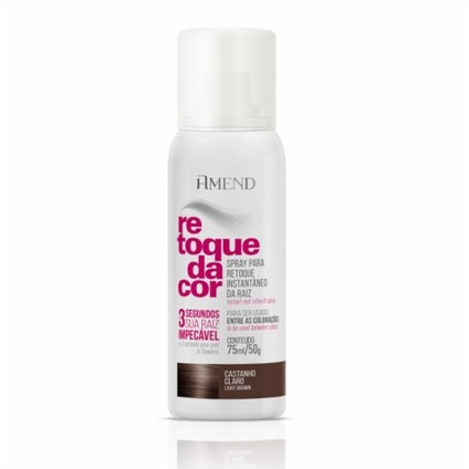 SPRAY PARA RETOQUE DE RAÍZ AMEND CASTANHO CLARO 50G