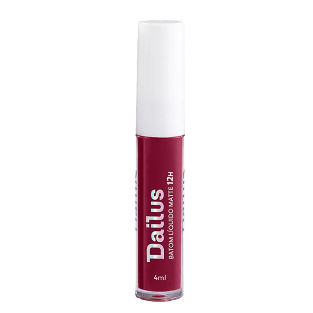 Batom Liquido Matte Dailus 12hrs Cherry 4ml