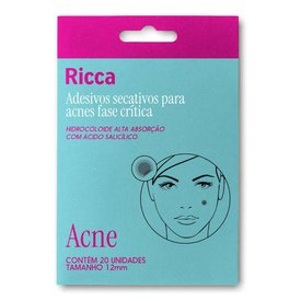 ADESIVO SECATIVOS PARA ACNE RICCA FASE CRÍTICA 20 UNIDADES
