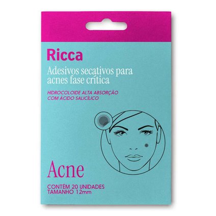ADESIVO SECATIVOS PARA ACNE RICCA FASE CRÍTICA 20 UNIDADES