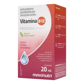 VITAMINA B12 METILCOBALAMINA MAXINUTRI SABOR FRUTAS VERMELHAS 20 ML
