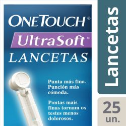Lancetas Onetouch Ultra Soft Com 25 Unidades
