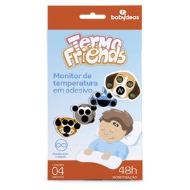 ADESIVO MONITOR DE FEBRE E TEMPERATURA TERMOFRIENDS COM 4 UNIDADES