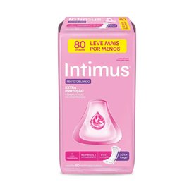 PROTETOR DIÁRIO INTIMUS LONGO EXTRA PROTEÇÃO COM PERFUME 80 UNIDADES