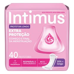 Protetor Diário Intimus Longo Extra Proteção Com Perfume 40 Unidades