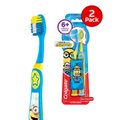 KIT ESCOVA DENTAL INFANTIL EXTRA MACIA COLGATE SMILES MINIONS 6+ ANOS - 2 UNIDADES