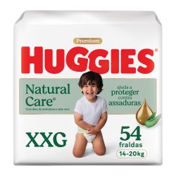 Fralda Huggies Natural Care Xxg 54 Unidades