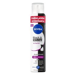 Desodorante Aerossol Nivea Black & White Invisible Authentic 200ml