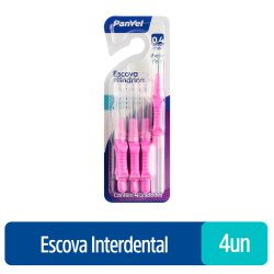 Escova Interdental Panvel 0,4mm Com 4 Unidades