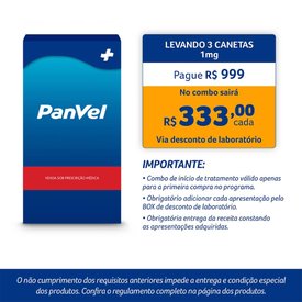 OZIVY 1MG SEMAGLUTIDA 3ML 1 CANETA INJETÁVEL + 4 AGULHAS GELADEIRA