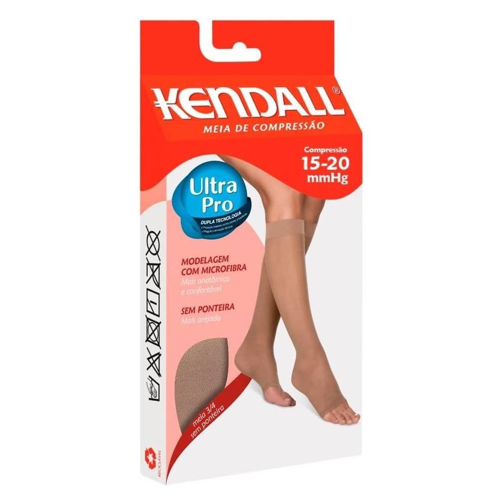 Meia 3/4 Média Compressão 15-20 Mmhg Kendall - Médio - Mel - Sem Ponteira