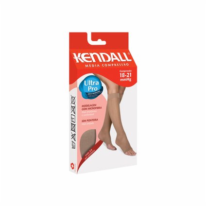 MEIA 3/4 MÉDIA COMPRESSÃO 18-21 MMHG KENDALL - MÉDIO - MEL - SEM PONTEIRA