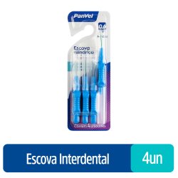 Escova Interdental Panvel 0,6mm Com 4 Unidades