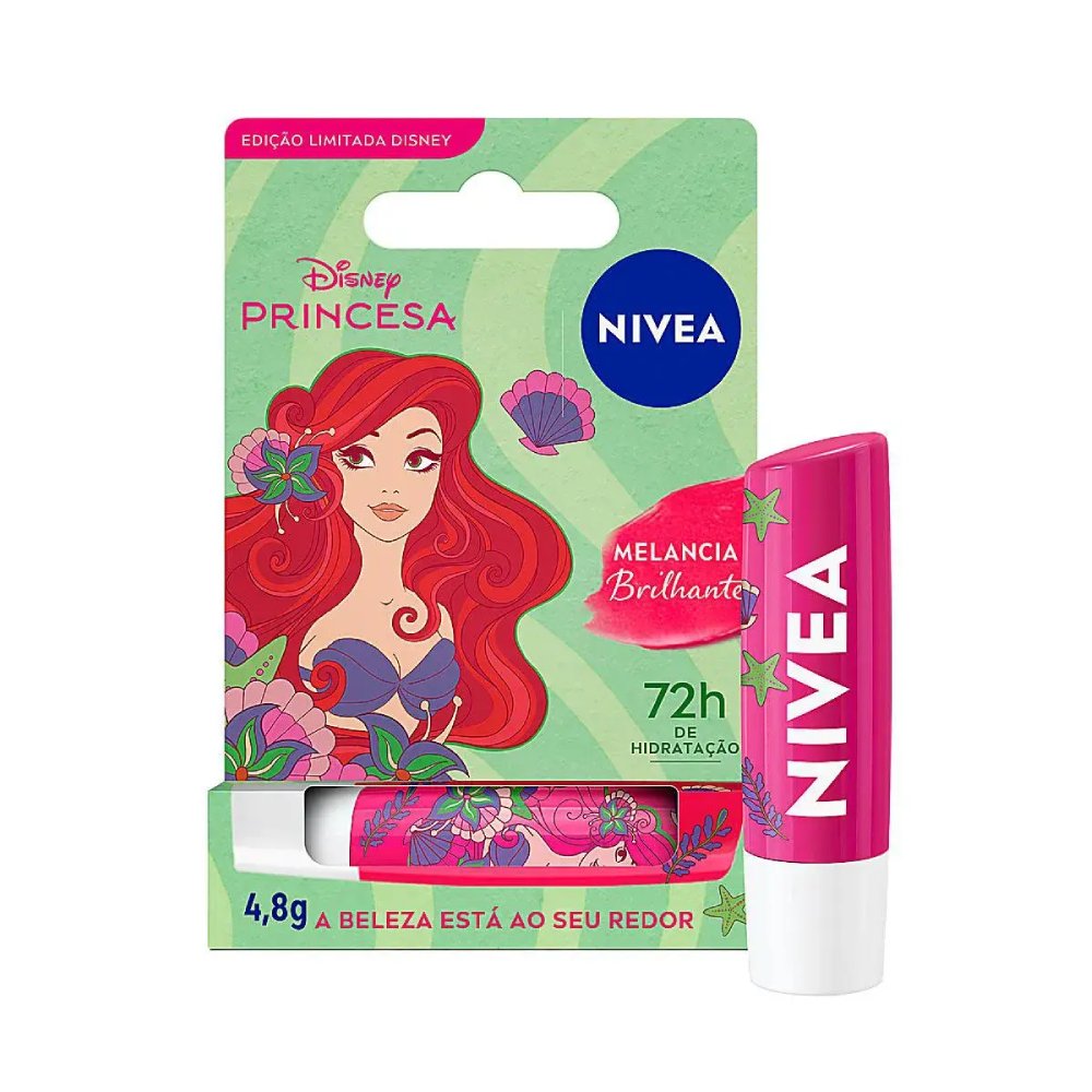 Hidratante Labial Nivea Disney Ariel Melancia 4,8g