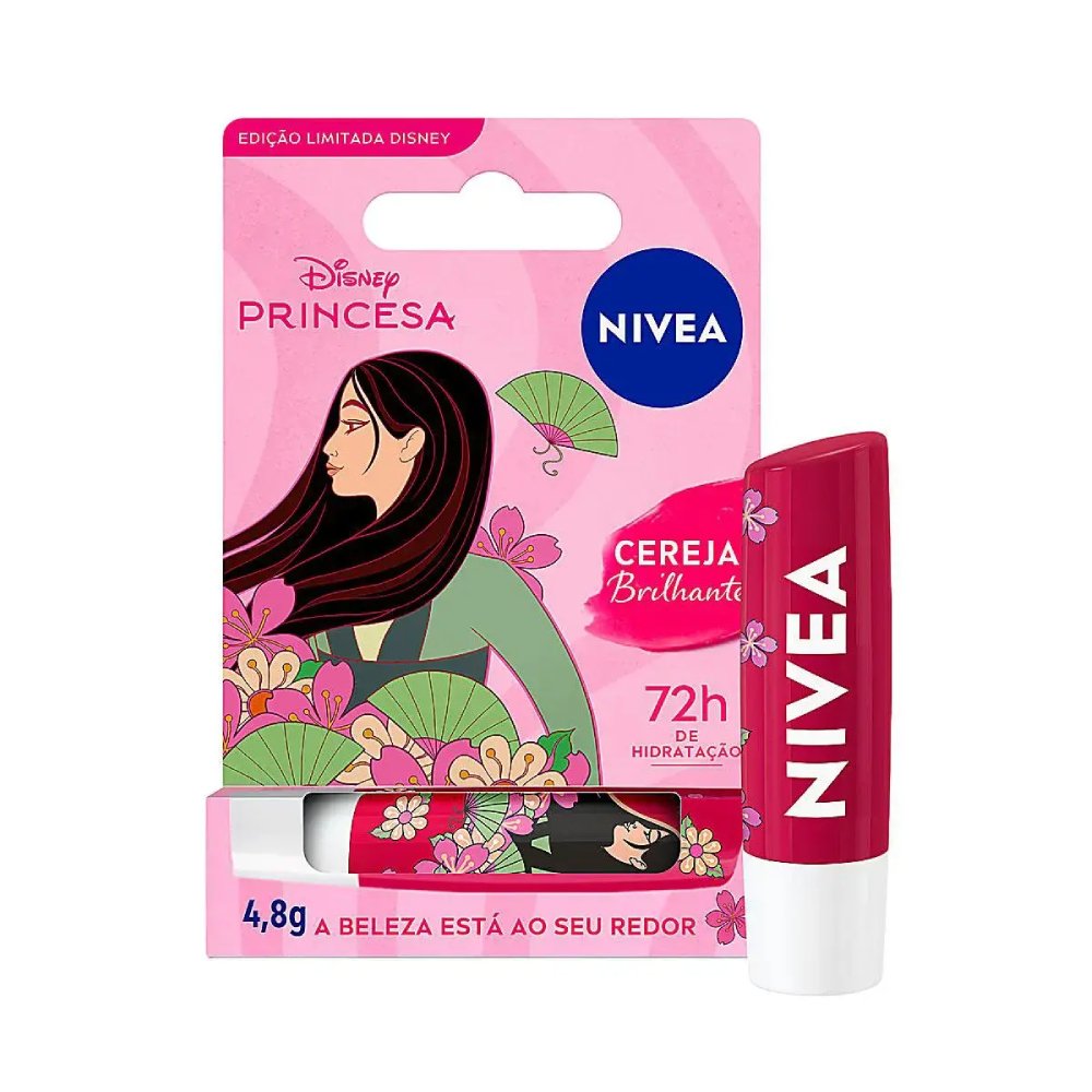 Hidratante Labial Nivea Disney Mulan Cereja 4,8g