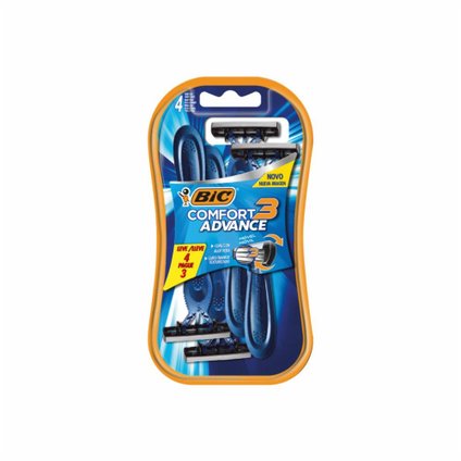 PACK APARELHO DE BARBA DESCARTÁVEL BIC COMFORT 3 NORMAL L4 P3