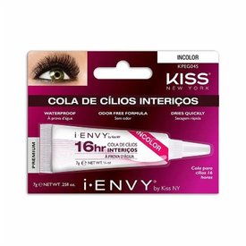 COLA PARA CÍLIOS POSTIÇOS LONGA DURAÇÃO 16H KISS NY INCOLOR