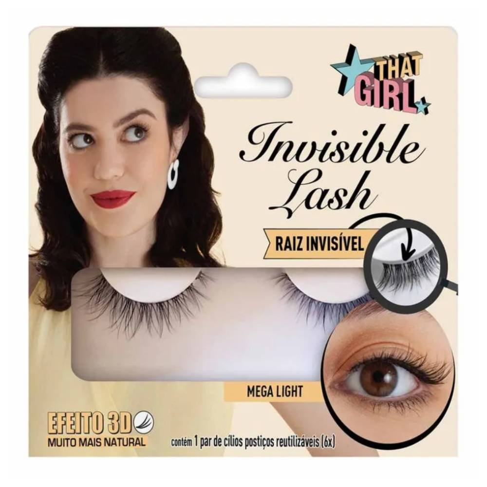 Cílios Postiços That Girl Invisible Lash Mega Light 1 Unidade