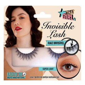 CÍLIOS POSTIÇOS THAT GIRL INVISIBLE LASH SUPER LIGHT 1 UNIDADE