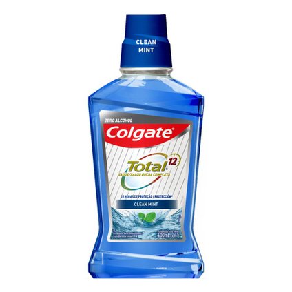 ENXAGUATORIO BUCAL COLGATE TOTAL12 CLEAN MINT 500ML