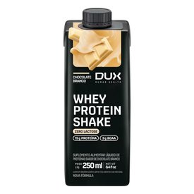 BEBIDA LÁCTEA DUX WHEY PROTEIN SHAKE CHOCOLATE BRANCO 15G 250ML