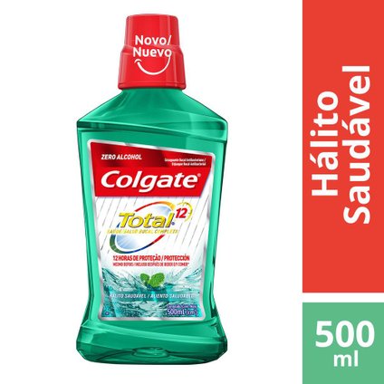 ENXAGUATORIO BUCAL COLGATE TOTAL12 HALITO SAUDAVEL 500ML