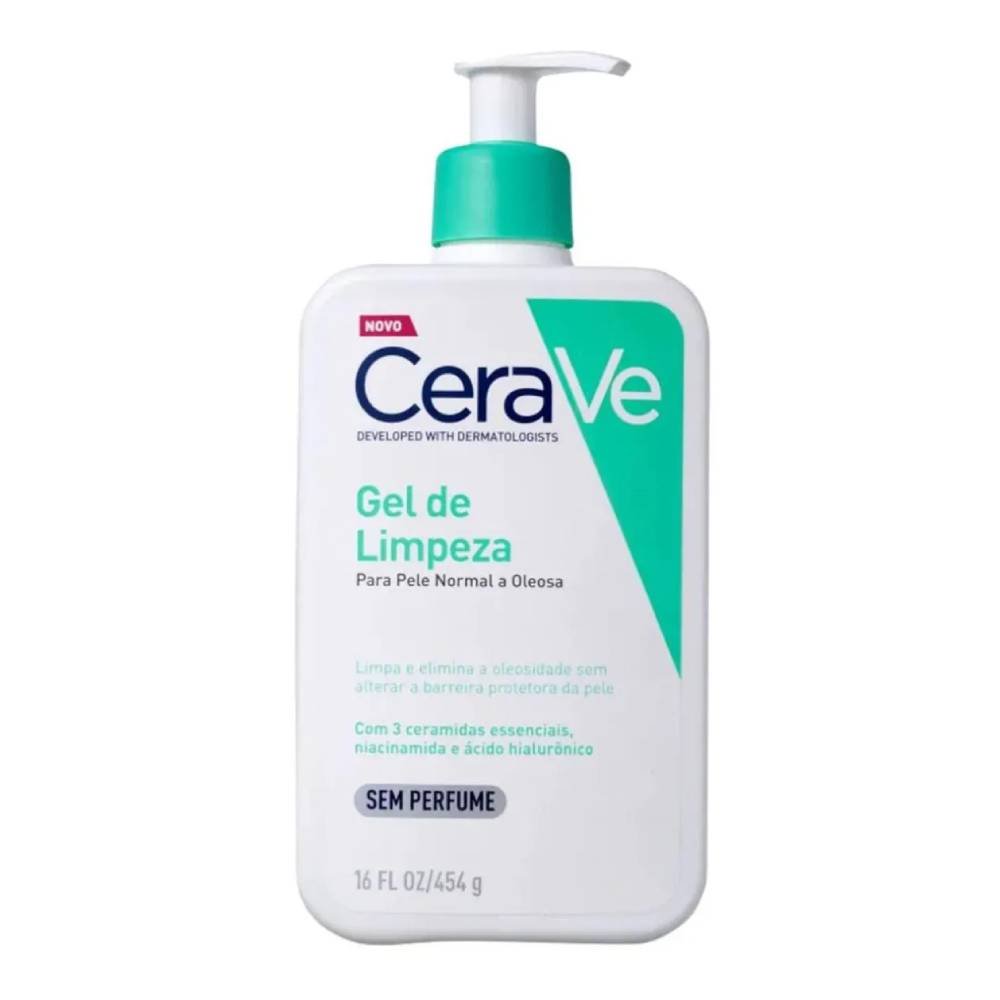 Gel De Limpeza Facial Cerave Pele Normal A Oleosa 454g