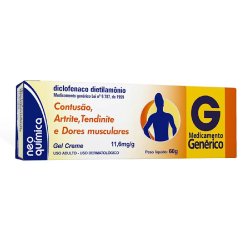 Diclofenaco Dietilamônio 11,6mg/g Gel Creme Neo Química 60g Genérico