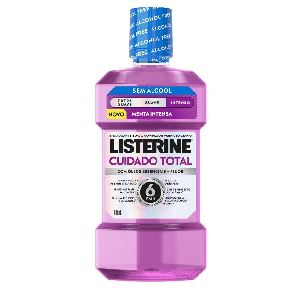 Enxaguante Bucal Listerine Cuidado Total Intenso 500ml