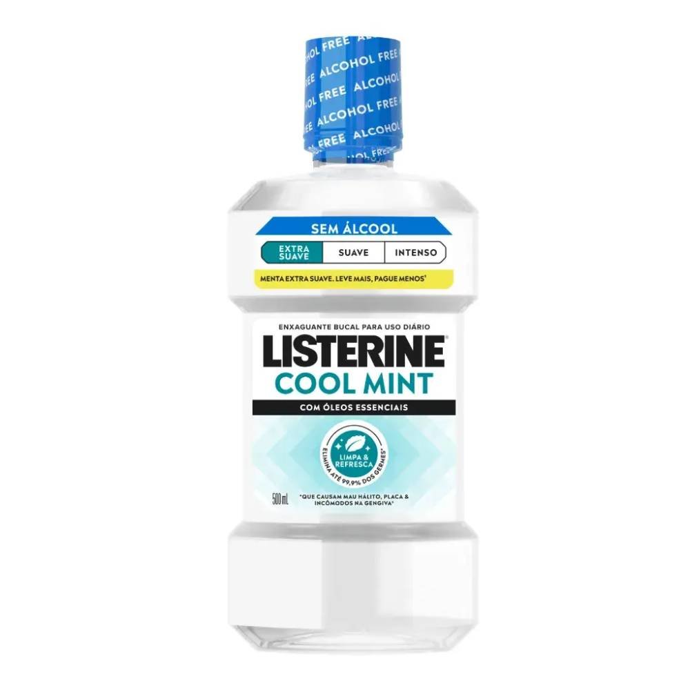 Enxaguante Bucal Listerine Cool Mint Extra Suave 500ml