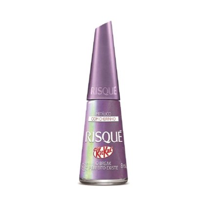 ESMALTE RISQUÉ KITKAT METÁLICO O BREAK PERFEITO EXISTE 8ML