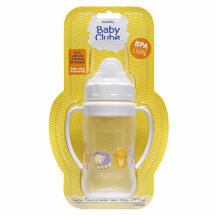 COPO DE TREINAMENTO COM ALÇA PANVEL BABY CLUBE 240ML