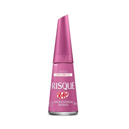 ESMALTE RISQUÉ KITKAT CREMOSO AMOR À PRIMEIRA MORDIDA 8ML